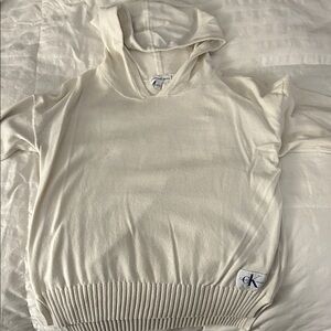 Calvin Klein Women's Off-White Cowl Neck Sweater